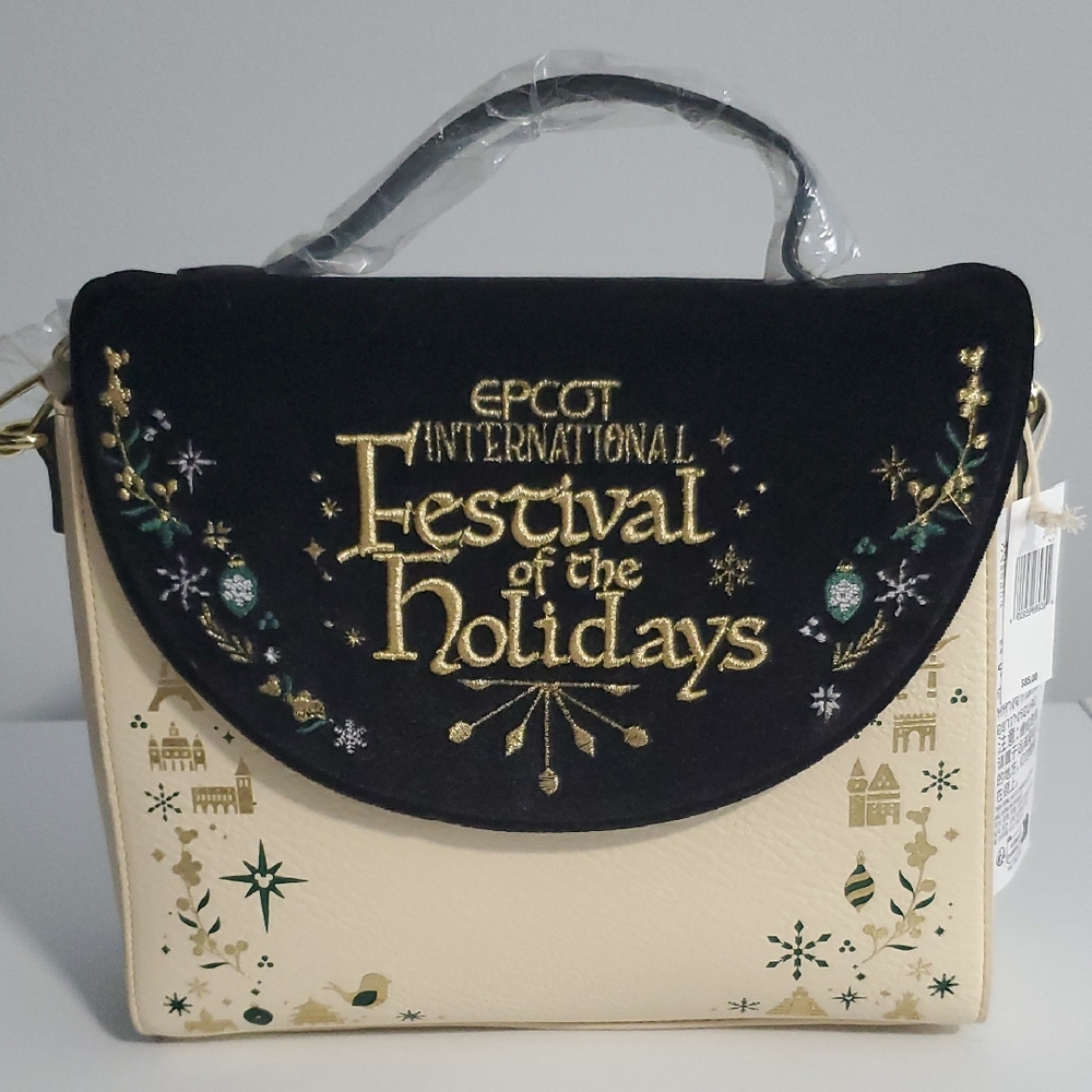 Loungefly Epcot International Festival Of The Holidays Shoulder Bag